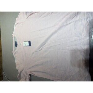Ryan Seacrest Distinction Shirt Mens Large Pink Textured Crewneck T-Shirt Casual